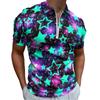 Modern Short Sleeve Striped Polo Shirt, Casual & Versatile for Daily Wear