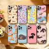 C-Cute C-Cartoon D-Dackel Handyhülle Für iPhone 17, 16,15,14,13,12,11 Plus,Pro Max, Andere Weiche Schwarze Hülle