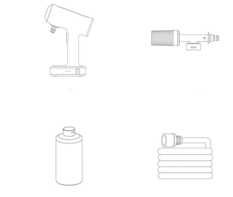 Original Neuer Xiaomi Mijia Akku-Autowäscher 2 160 l/h Großes Wasservolumen Effizientes Spülen Hochdruck Akku-Reinigung