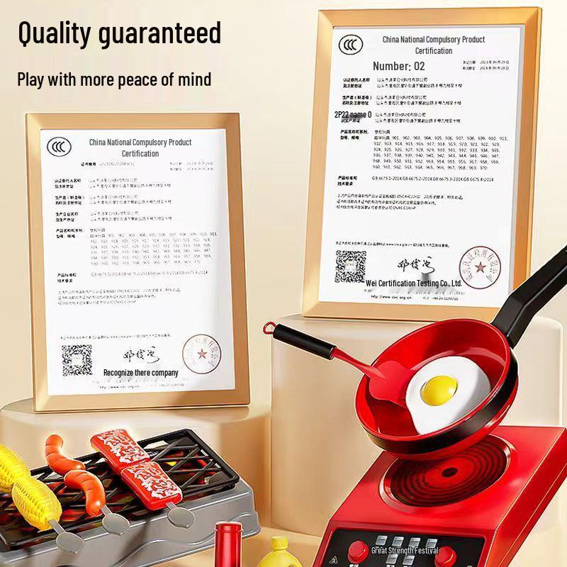 Mini Kitchen Playset: Children's Simulation Kitchenware with Cuttable Fruits