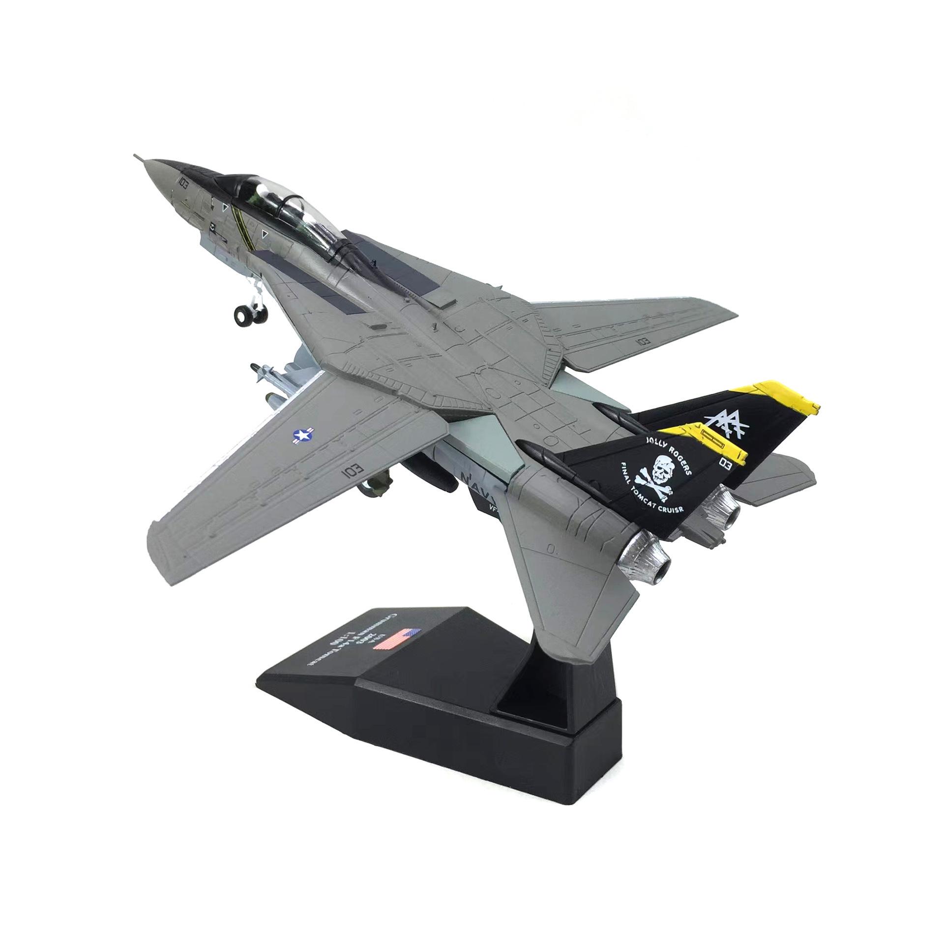1:100 American F-14/F-15 Fighter Jet Alloy Model - Aviation Collectible Ornament Gift.