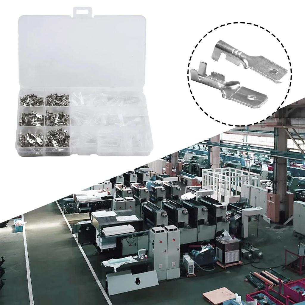Assortment Spade Crimp Terminal Connector Crimp Connectors 3 Sizes Lots Spade 2.8mm 4.8mm 6.3mm AWG 22~16 3 Kinds