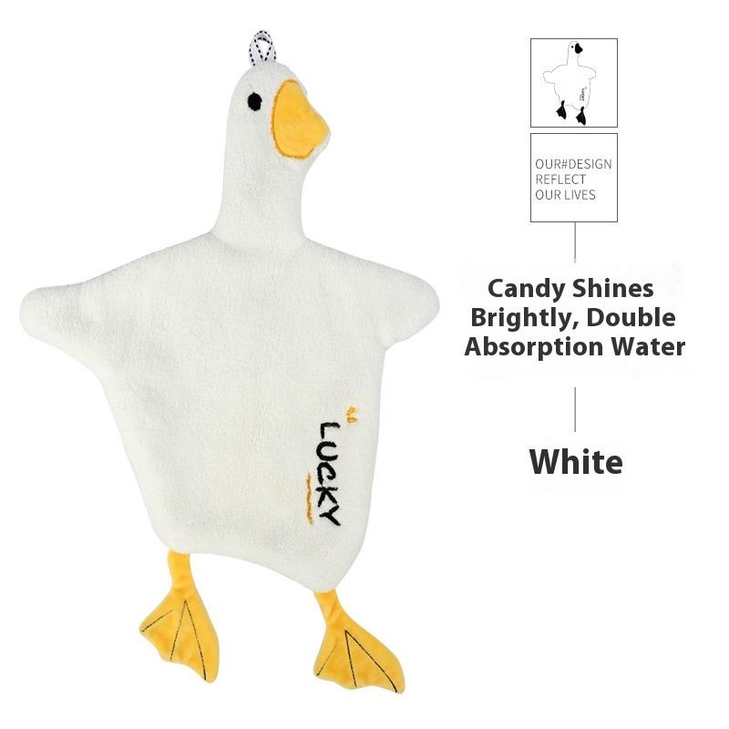 Hanging Kitchen/Bathroom/Bedroom Hand Towels,Cute Children Microfiber Coral Fleece Hand Towel with Convenient Hanging Loop