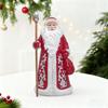 Santa Claus Statue Ornament Christmas Figurine Gift Resin Sculpture Artwork for Indoor Living Room