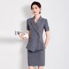 2024 Women's Striped Suit Set: Professional Autumn/Winter Uniform for Hotel, Bank Receptionists