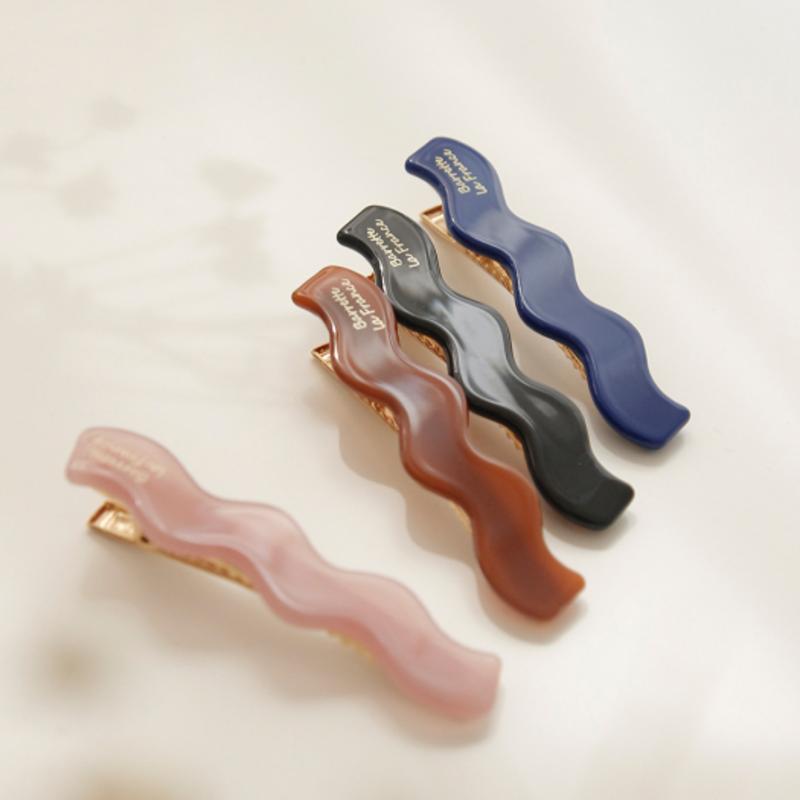 

J.Lauren Cellulose Wave Point Hair Pin H0791 black