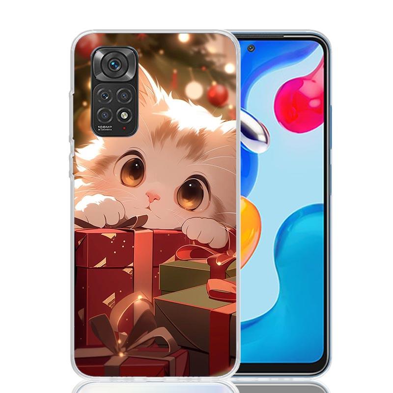 Cat Cute Kitten Cartoon Phone Case For Xiaomi Redmi Note 15 14 13 12S 12 Pro Plus 11S 11E 11 11T 10S 10 Art Soft Pattern Cover R