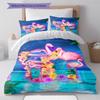 Flamingo Pattern Bedding Quilt Set Quilt Cover Pillowcase Home Decoration Birthday Gift (1 * Duvet Cover + 2 * Pillowcase, Without Core)