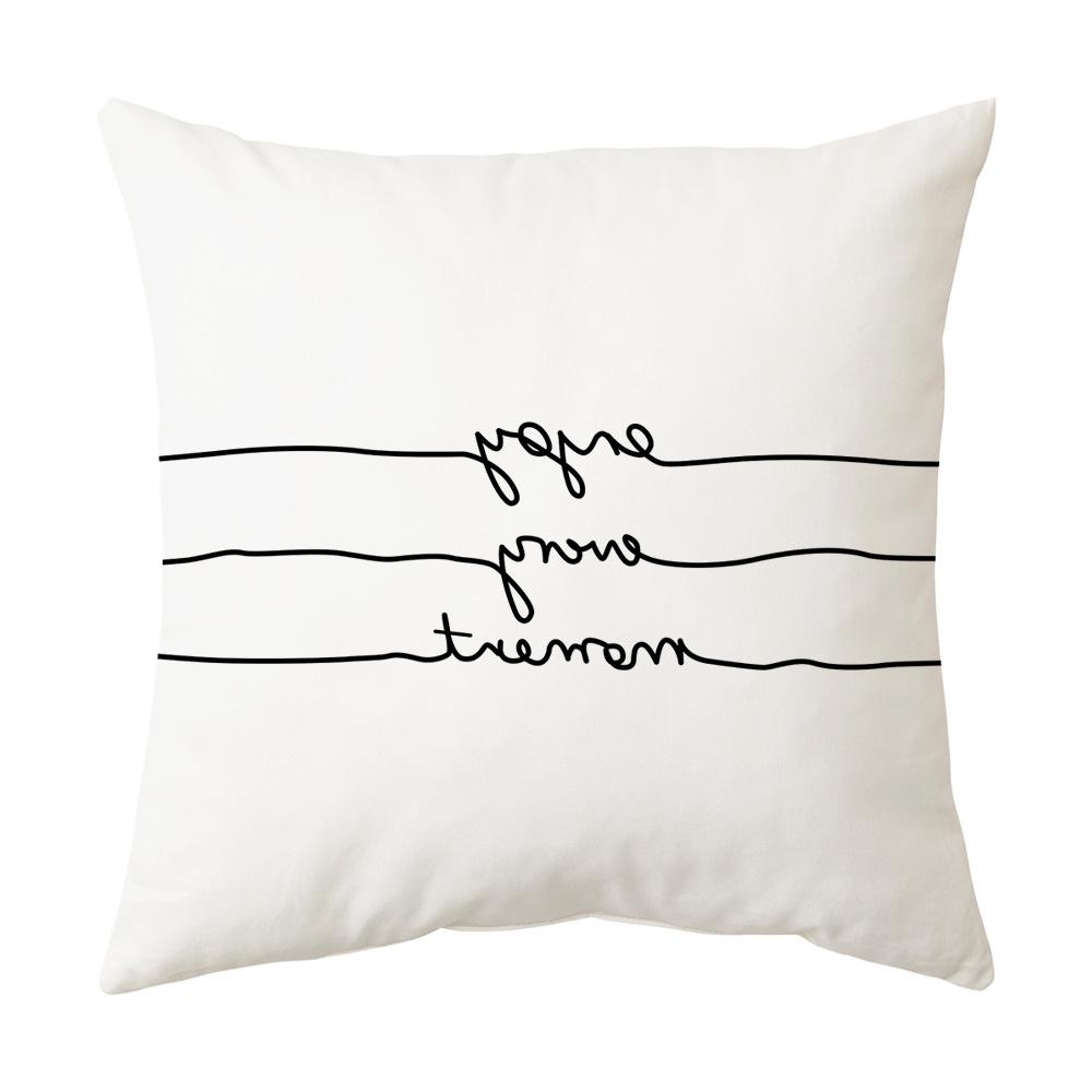 

Line Pillow Sofa Cushion Pillow Cover Home Holiday Gift Printed Pillow Cover 45 * 45cm (collection priority delivery)