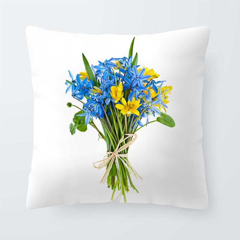 Bedroom living room home decoration pillowcase flower pattern   sofa cushion cover