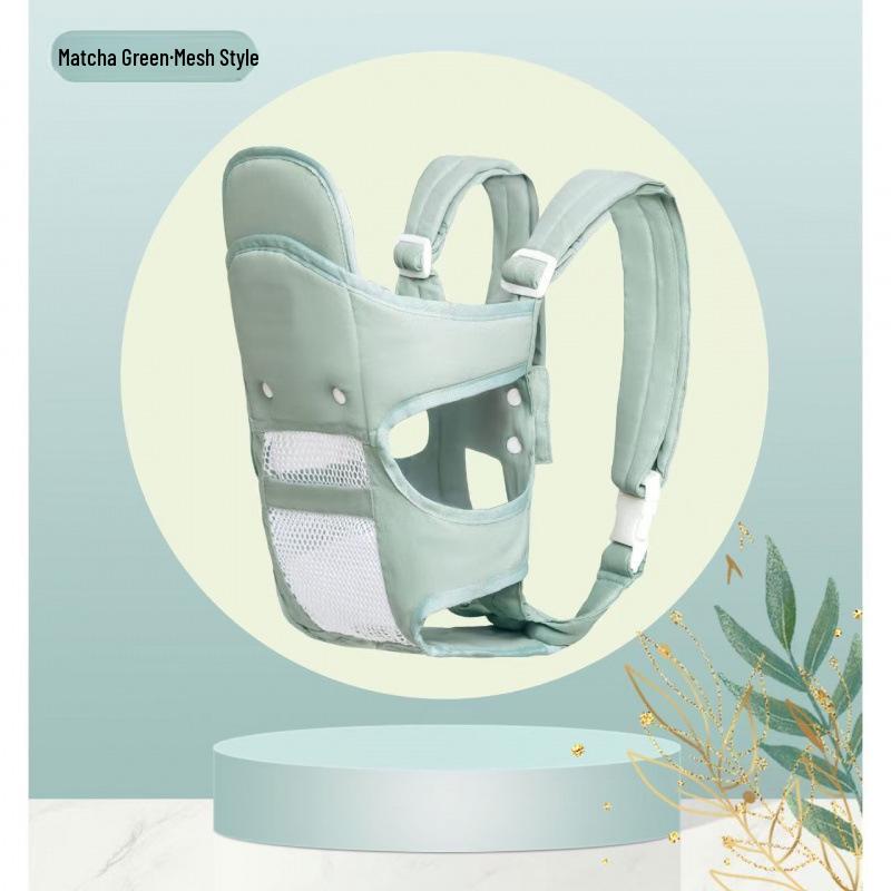 Four-Season Baby Carrier for Cycling: Dual Horizontal & Front/Back Use, Soothes Baby To Sleep Hands-Free.