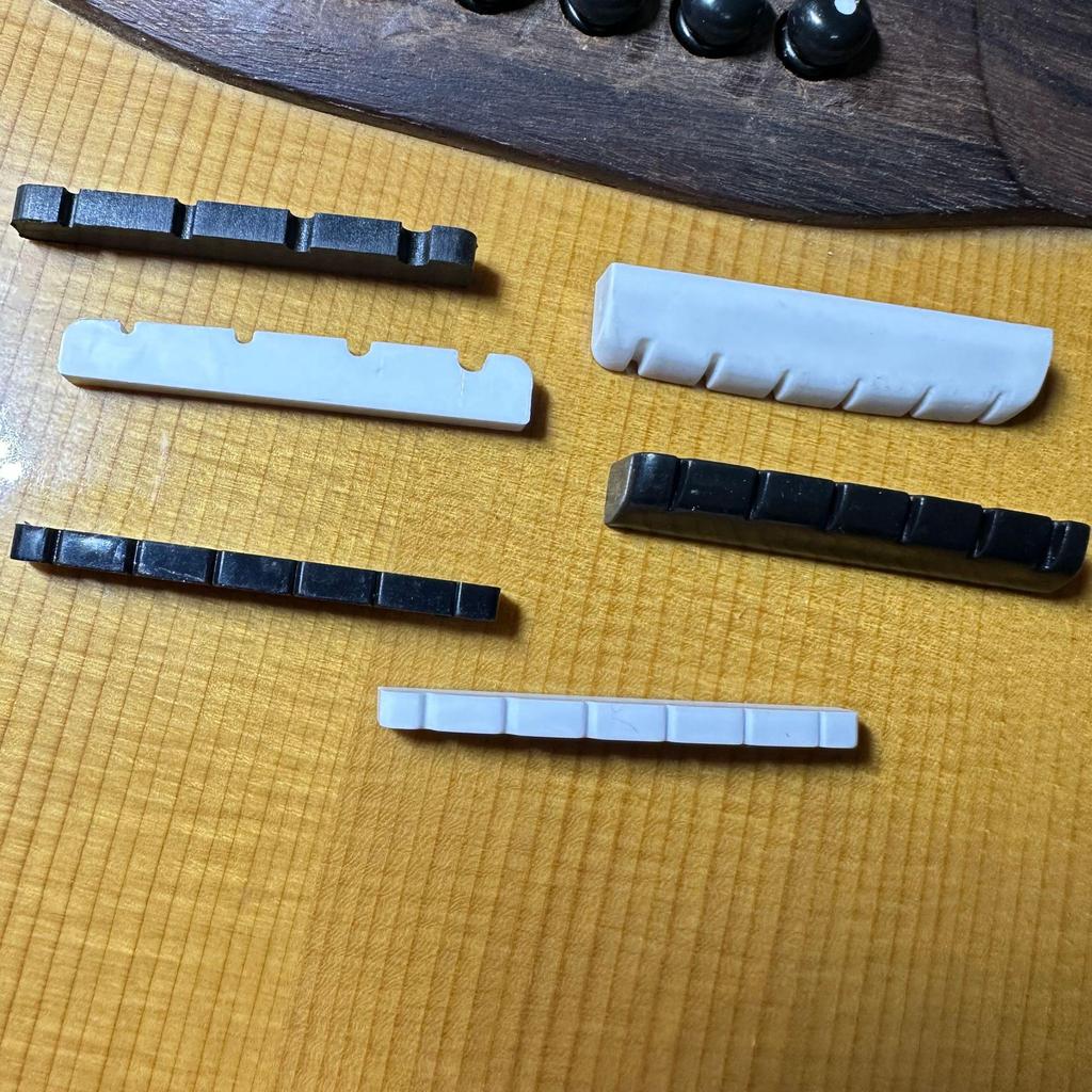 ABS Plastic Bass Nut & String Saddle for 4/5-String