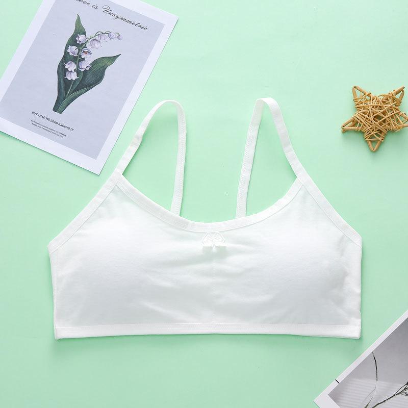 Cotton Underwear Kids Wrap Bust Student Non-Steel Circle Vest Girls Training Bra 8-14Years