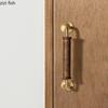 Walnut Wood Brass Handle Retro Door Handles Furniture Handle Cabinet Handles Solid Wood Handle Home Door Hardware Accessories