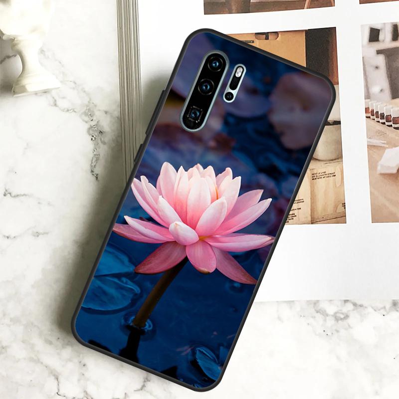 Summer Lotus For Huawei Nova Y70 Y72 Y73 Y60 Y90 Y61 Y91 7i 8i 11i 12i 12s 9 10 SE P20 P30 P40 Lite Case