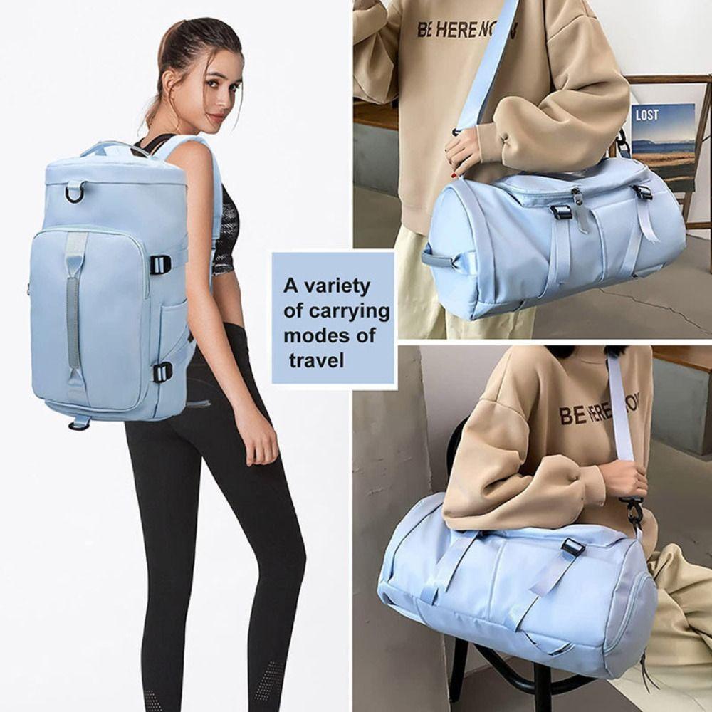Waterproof Travel Duffel Bag Large Capacity Gym Storage Bag Tote Carry On Backpack