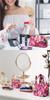 Floral Series Makeup Cosmetic Tissue Pink Floral Print Zipper Tissue Pouch, Pouch, Case, (Two-Tier Case)
