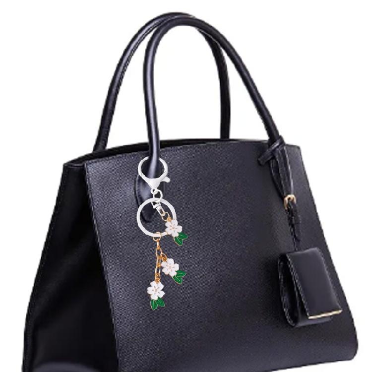 Stylish Cherries Blossom Key Holder Accessory Vibrant Cherries Blossom Keychain for a Touch of Femininity on Keys or Bags