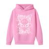 Kids Long Sleeve Letter Print Hoodie, Loose Fit Pullover Sweatshirt for Boys and Girls