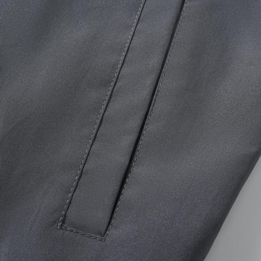 European and American Men's Stand-up Collar Jacket: Autumn/Winter Color Block Casual Coat