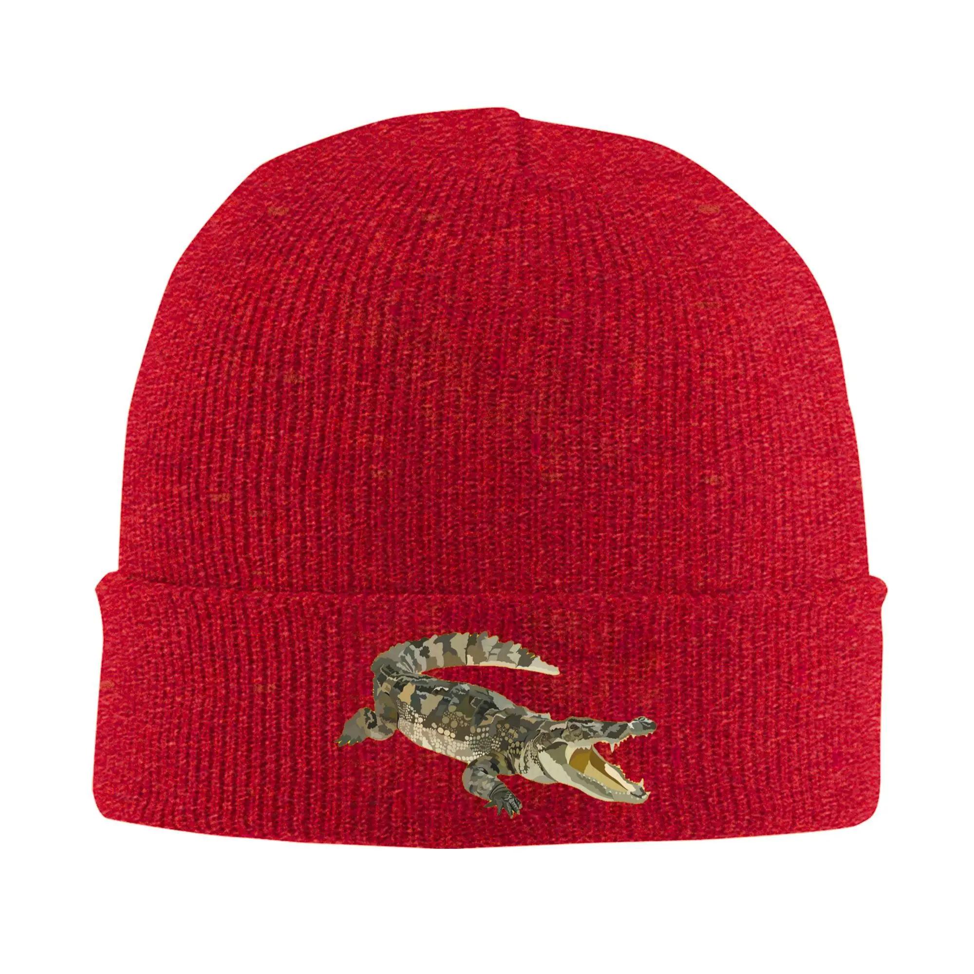 

C is for Crocodile Knitted Hats Winter Warm Beanies Cap Unisex Knit Bonnet Caps Fashion One Size