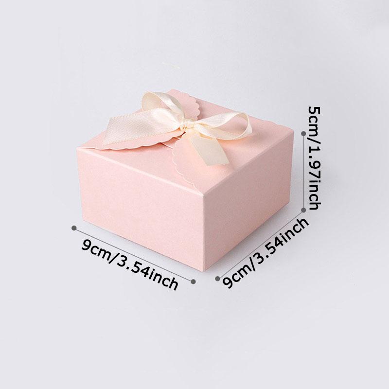 WTEMPO Geburtstag Hochzeit Elegant Würfel Schleife Seifenboxen Faltbare DIY Papier Geschenkboxen Ideal zur Aufbewahrung und zum Verschenken empfindlicher Gegenstände