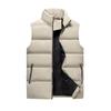 Herrenmode Herbst und Winter lässig Stehkragen einfarbig Reißverschluss Weste Jacke Top
