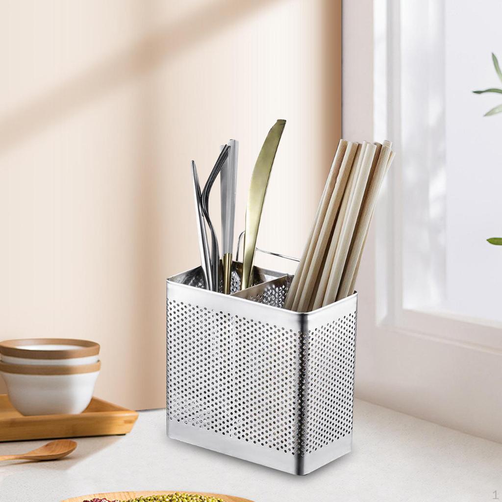 Chopstick Cage Kitchen Utensil Holder Durable Cutlery Storage Boxes Drying Rack for Bathroom