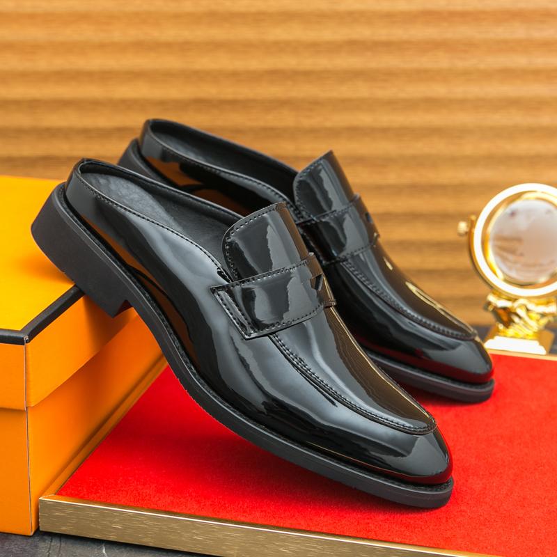 

Модная кожаная обувь для мужчин, из натуральной кожи, больших размеров, высококачественная дизайнерская формальная обувь, повседневная обувь, модная деловая 38 чёрный