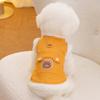 Soft Bear Pattern Dog Clothes Warm Pet Warm Vests Two Legs Clothes Puppy Cotton-padded Coat  Bichon