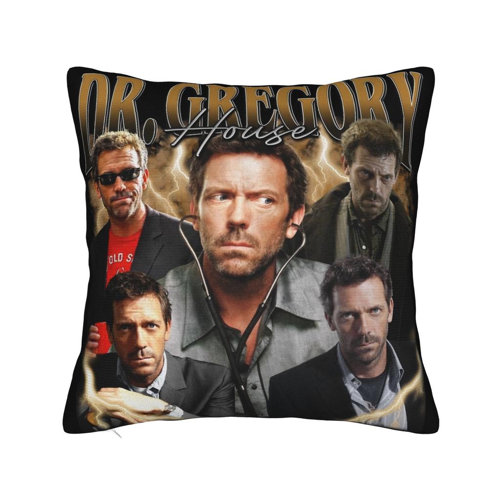 House MD Dr Gregory House Pillow Covers Product Soft Cushion Cover Decorations  Throw Pillow Case Cover Home Multiple Sizes
