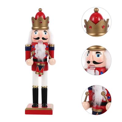 Decorations for Home Nutcracker Ornament Christmas Figure Xmas Wood Nutcrackers