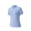 Summer Polo Shirt Women Tops Vibrant-Blue 962628103-2