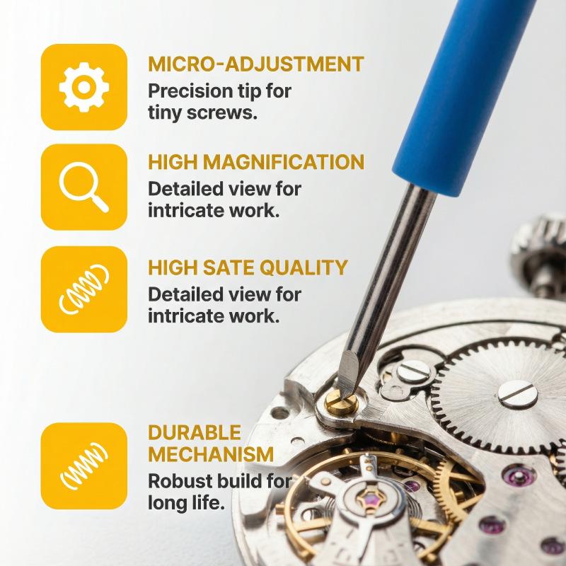 Watch Back Cover Removal and Battery Replacement Tool Kit with Pry Tool and Repair Stand