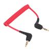 3.5mm for TRS to for TRS Adapter Mic Cord PVC OFC Coiled Microphone Patch Cable for Rode SC2 Smartphones Video Mic