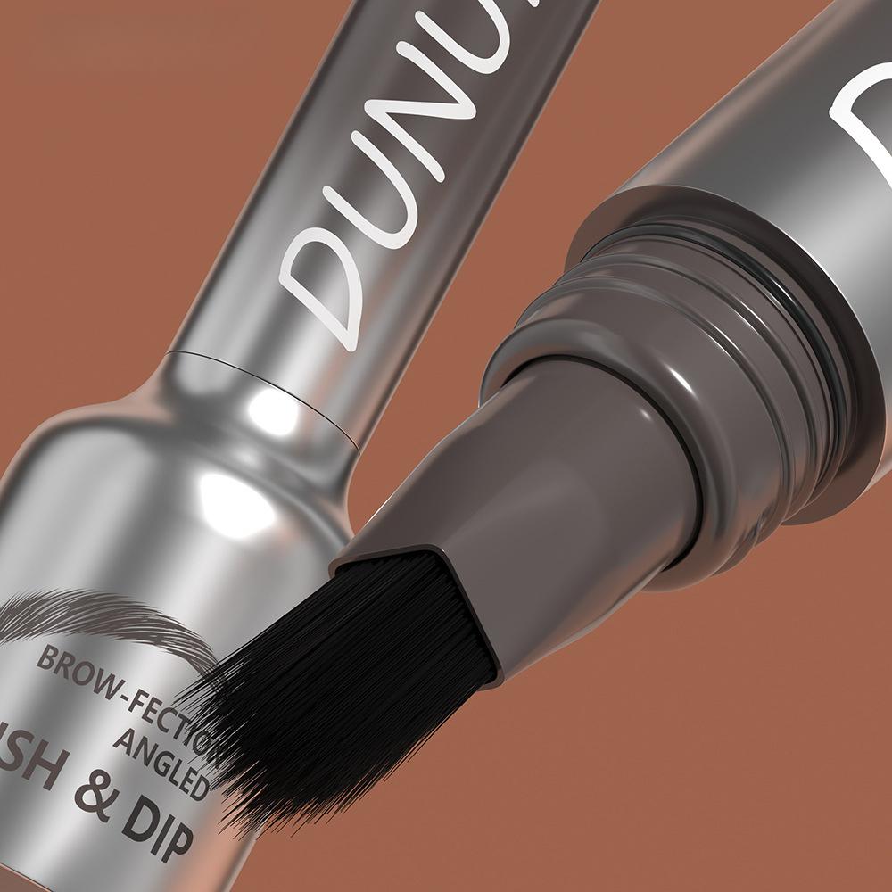 Brow Tint Dye with Brush Applicator – Fine Dye-by-Roots Formula for Long-Lasting, Natural, Fluffy Brows – Waterproof, Smudge-Proof