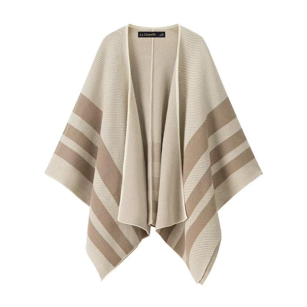 Mantella a scialle cardigan in maglia di lana di alta gamma da donna - Moda Primavera/Autunno 2025