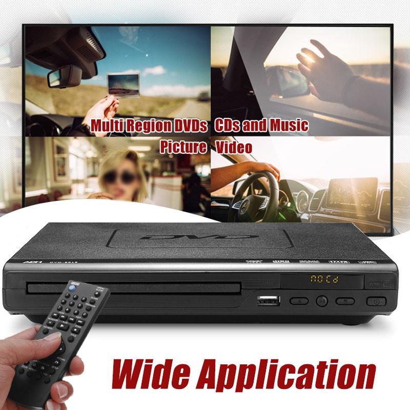 15W 1080P DVD Player Multiple Playback with Remote Controller Multi-angle Viewing USB 1080p Mini Dvd Player with Usb