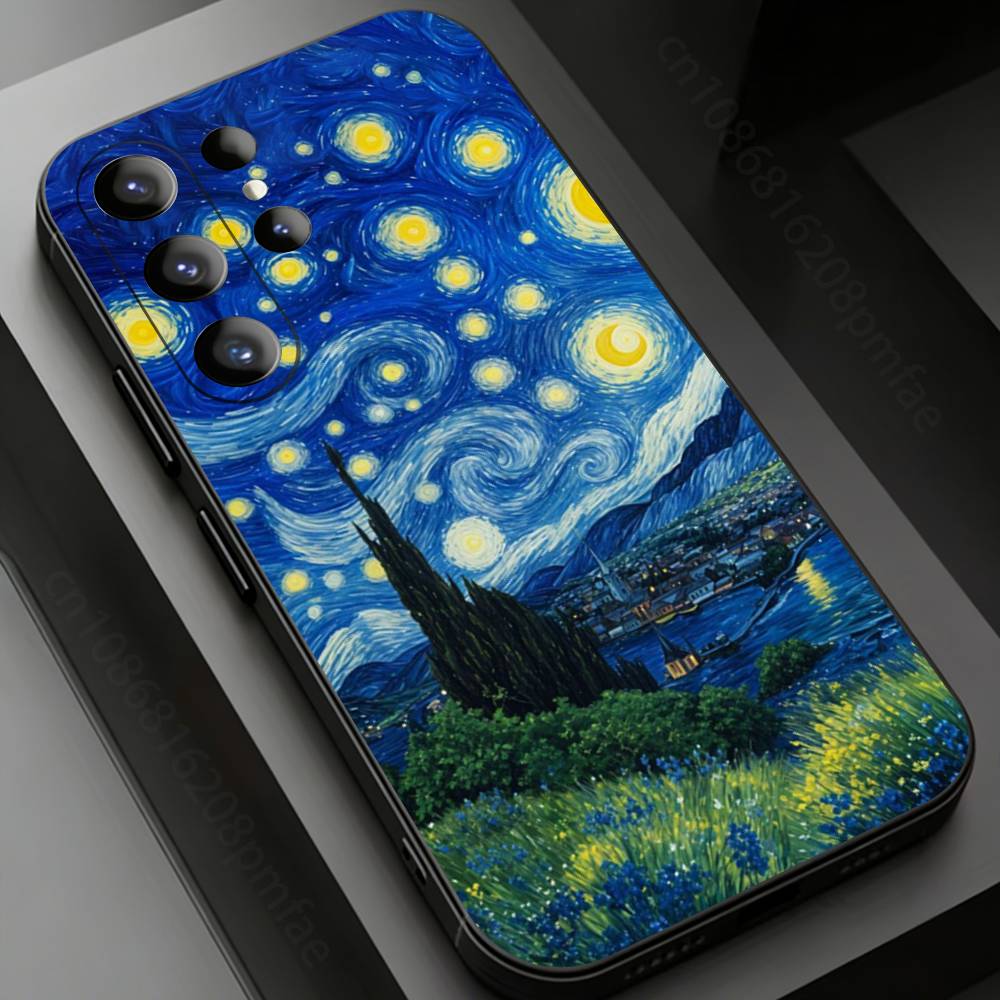 

Van Gogh Night Sky Phone Case For Samsung Galaxy S26,25,24,23,22,21,20Plus Ultra Samsung S25