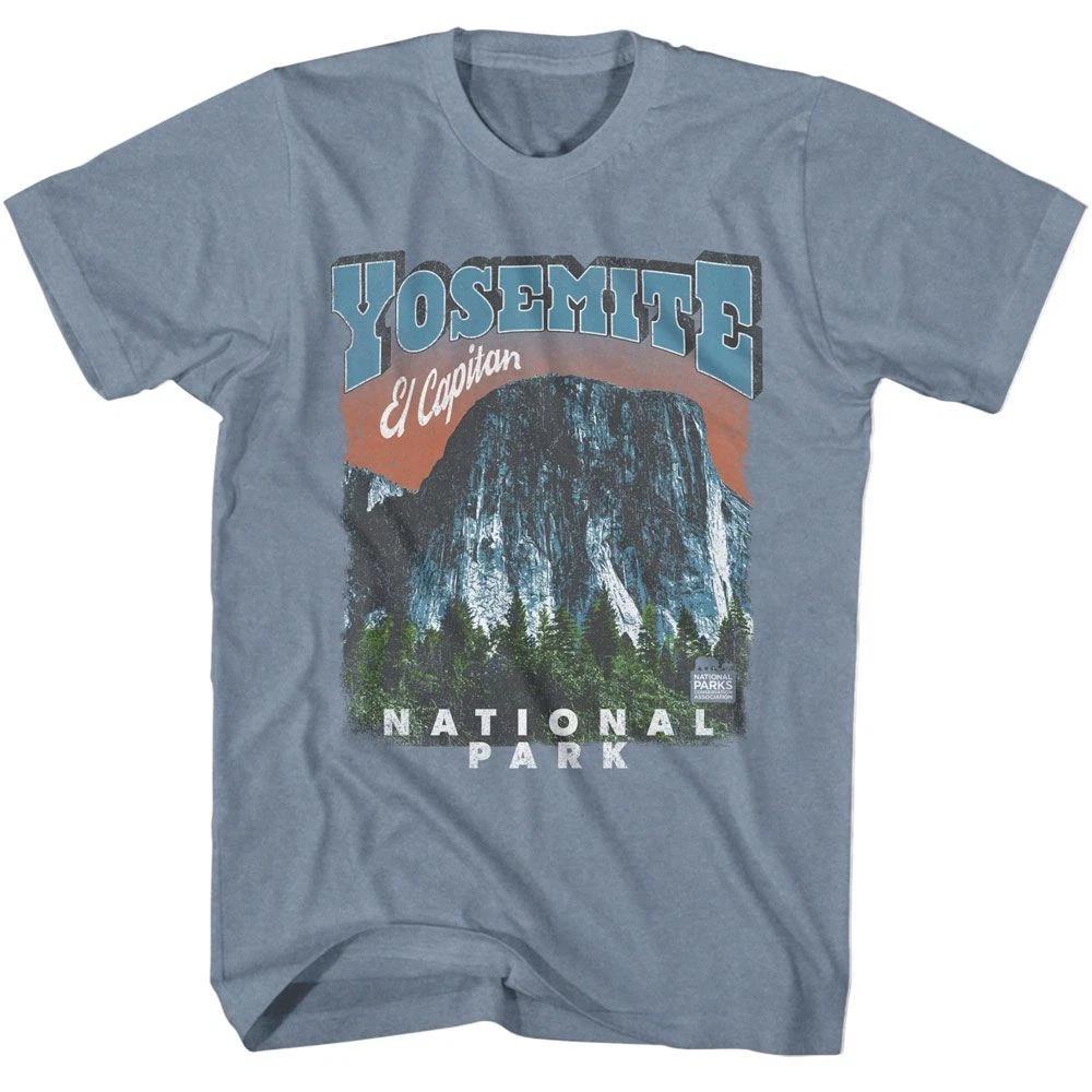 National Parks Yosemite El Capitan Indigo Heather Brands Shirt 150