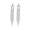 Luxury Shiny Rhinestone Long Fringed Earrings