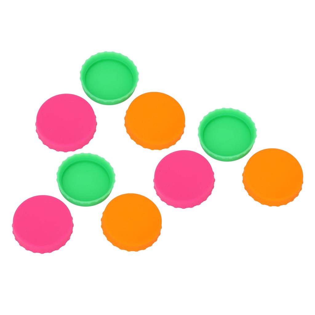 18pcs Can Lid Soft Multiple Colors Silicone Spill Proof Dust Proof Reusable Can Cover for 2.13 Inch Can
