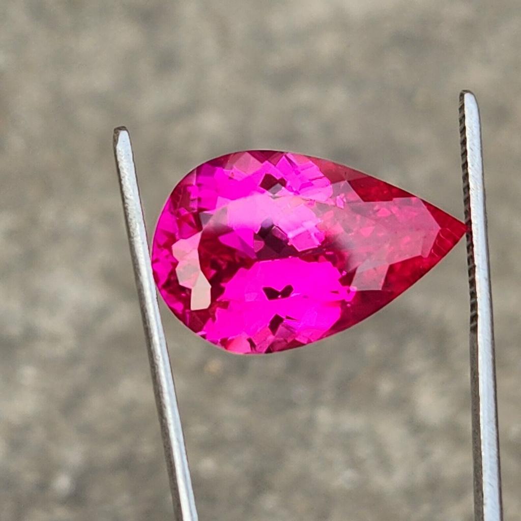 21x14 MM Natural Flawless Ceylon Padparadscha Sapphire Pear Cut Gemstone Cut