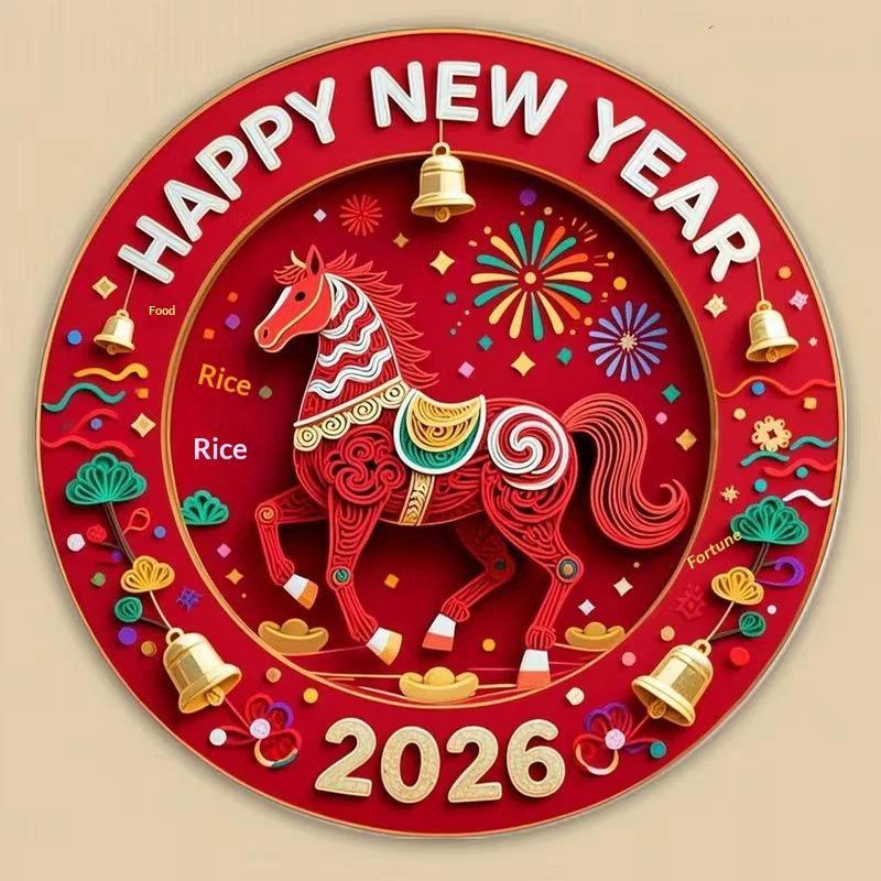 מגנטים למקרר פסטיבל האביב 2026 אקרילי שטוח דו-ממדי דקורטיביים אישיים למקרר וארון