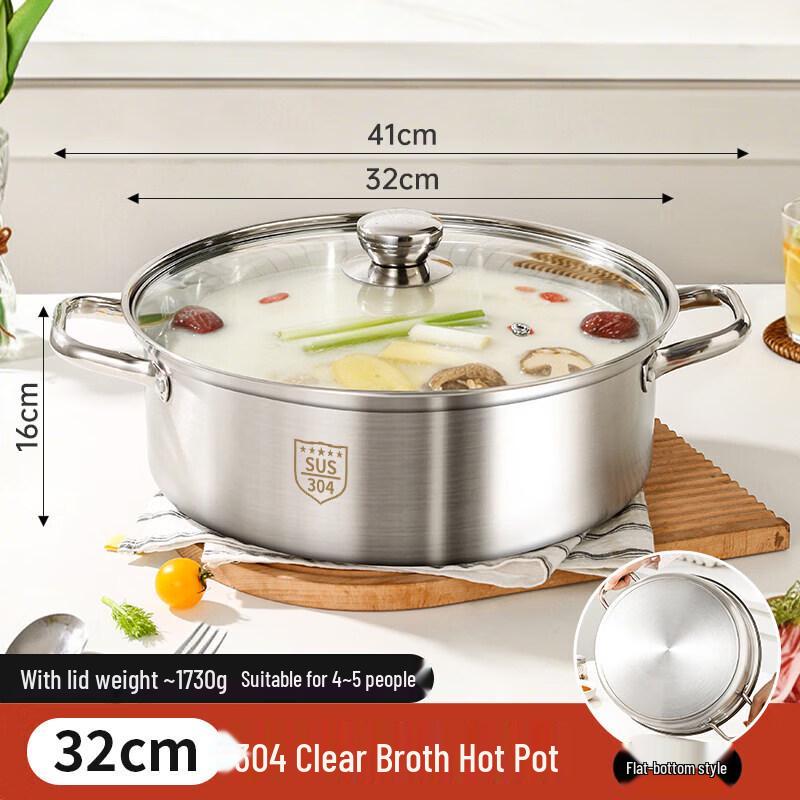 Chixing Thickened 304 Stainless Steel Soup Pot