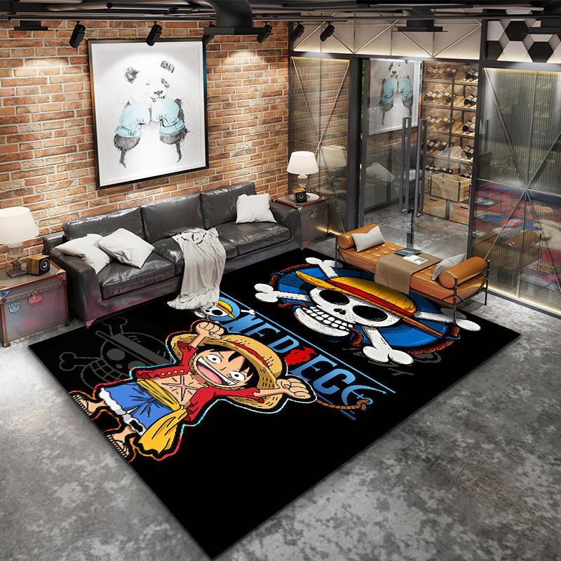 One Piece Monkey D Luffy Carpet Rug For Living Room Bedroom Home Sofa Decoration,kids Play Nonslip Floor Mat
