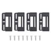 4Pcs License Plate Frames License Plate Fasteners Frameless License Plate Mount Buckle