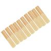 10Pcs Tenor Saxophone Reeds Musical Instrument Accessories for Beginners Wood Color