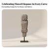 Abstract Human Figurine Minimalist Sculpture Contemporary for Bookshelf