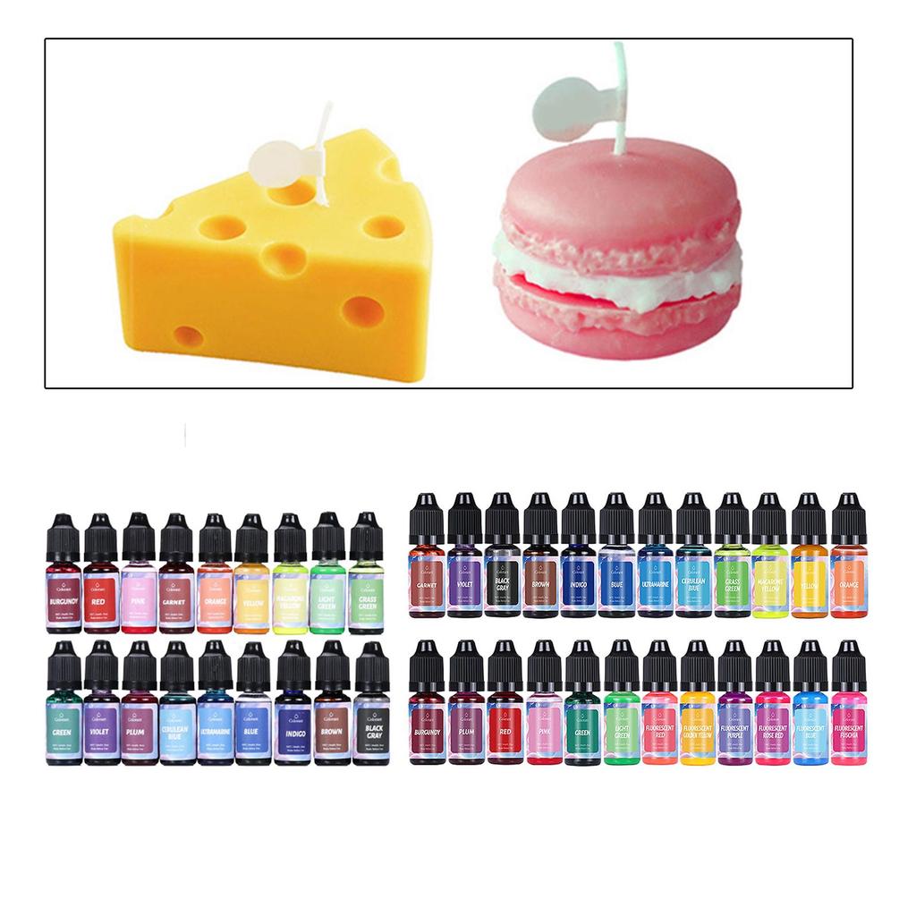 Candle Dye Soap Coloring Dye Candle Pigment Candle Color Dye 10ml for Epoxy Resin Palm Wax Soy Candle Soy Wax Gel Wax